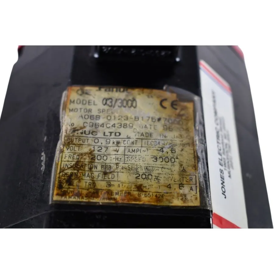 Серводвигатель Fanuc A06B-0123-B175 a3/3000 AC Servo Motor 127 V 0.9 kW A06B (VT