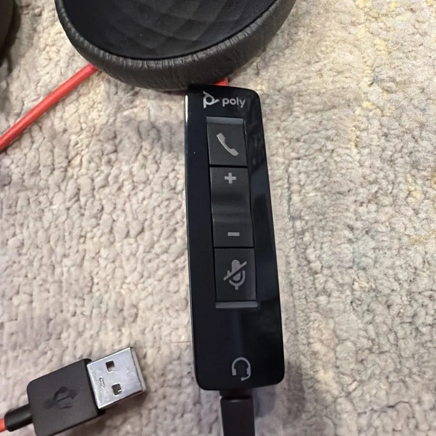 VoIP-шлюз Plantronics poly Blackwire C5200 Series Wired USB Mono Headset — фото лота 1
