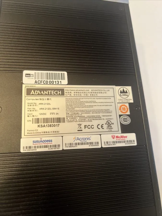 Промышленный компьютер ADVANTECH ARK-2120L High Value Fanless Embedded Box PC [N — фото лота 1