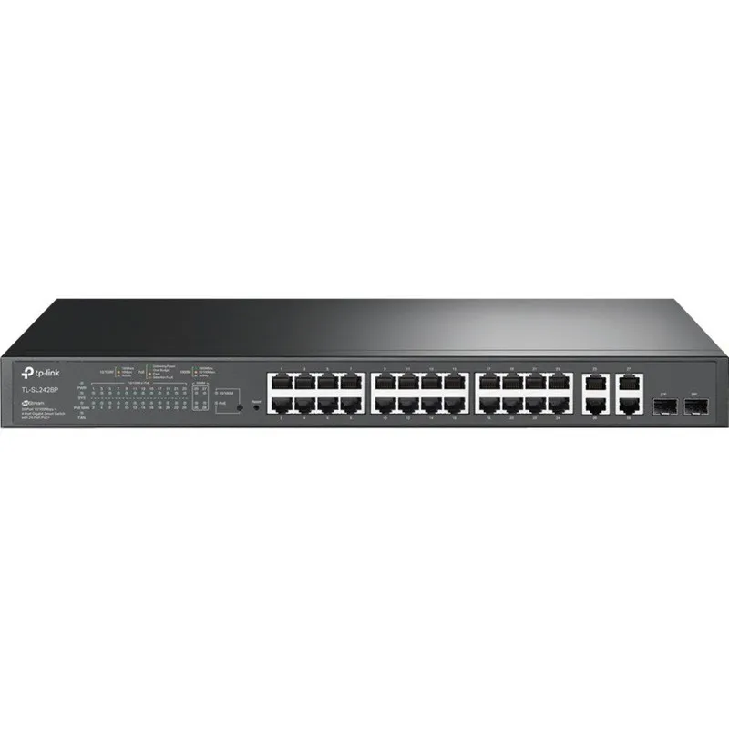 Коммутатор TP-Link TL-SL2428P 24 Port Smart Managed PoE Switch 250W