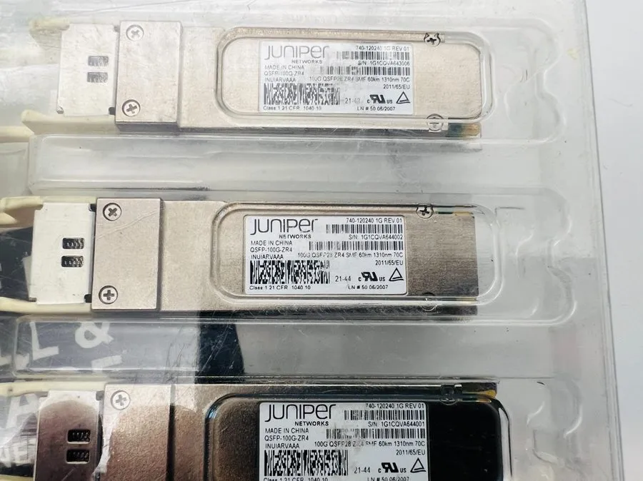 Трансивер Juniper QSFP-100G-ZR4 100GbE ZR QSFP28 Long-Reach 80km SMF Transceiver — фото лота 1