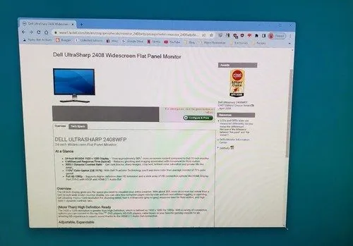 Монитор Dell UltraSharp 2407WFPb 24" Widescreen LCD Monitor 1920x1200 Works Grea — фото лота 2