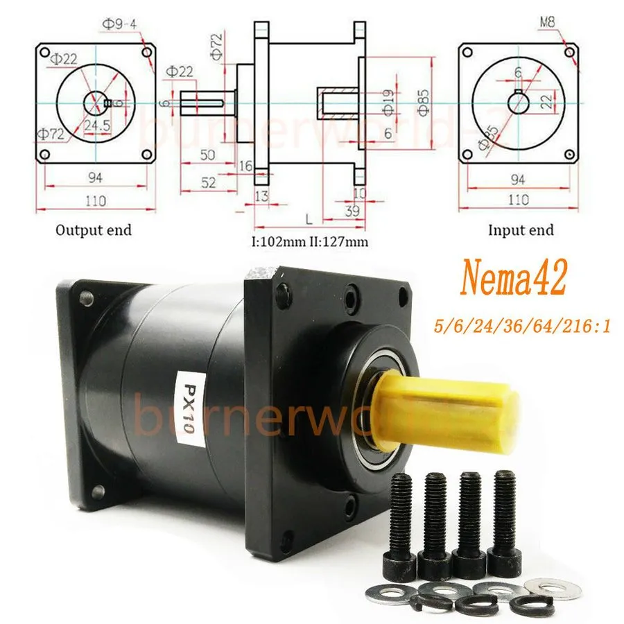 Серводвигатель Nema42 Planetary Gearbox Gear Head
