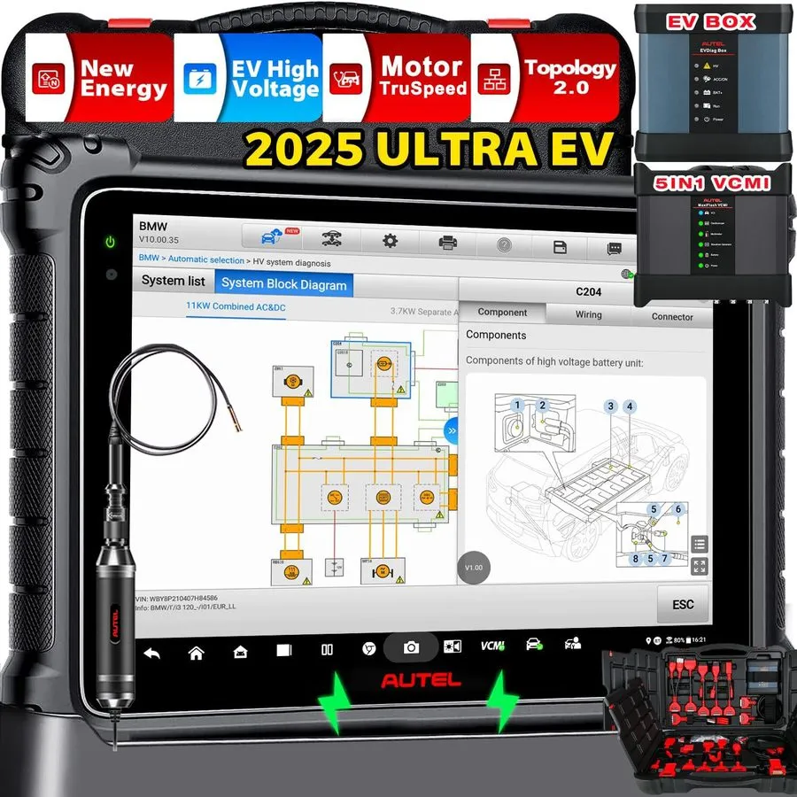 Диагностический сканер Autel MaxiSys Elite II PRO MS909 Diagnostic Scanner ECU P