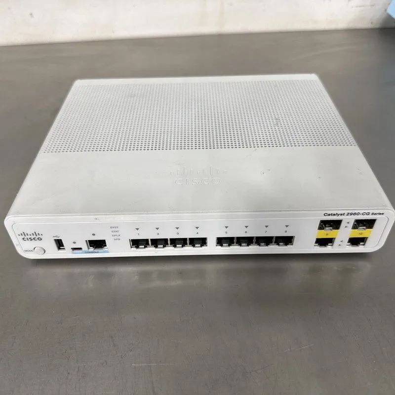 Коммутатор Cisco Catalyst 2960 (WS-C2960CG-8TC-L) 8-Ports-Ports Rack-Mountable S