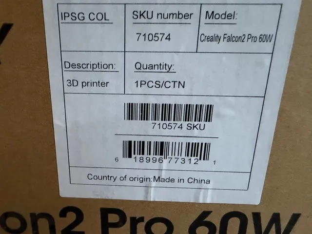 Лазерный гравёр Creality Falcon2 Pro S 22W Laser Engraver, 120000mW Desktop Diod