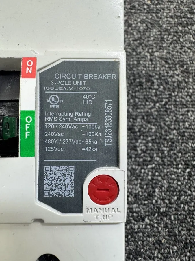 Автоматический выключатель ABB TEYL3025B Circuit Breaker 25A, 3-Pole, 240/480V, 
