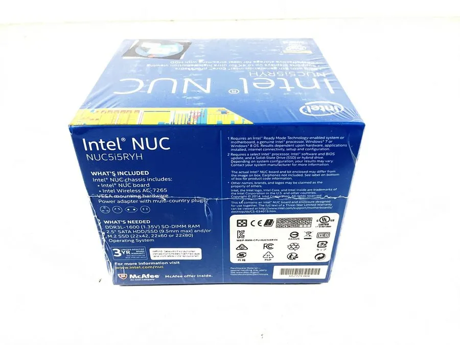 Intel NUC5i5RYH i5-5250U WiFi BT mDP mHDMI Mini PC BOXNUC5i5RYH