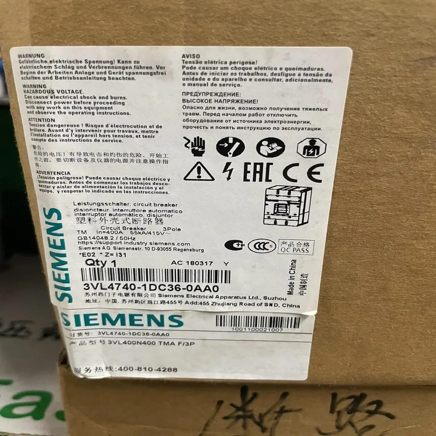 Автоматический выключатель Siemens 3VL4740-1DC36-0AA0 Fixed Molded Case Circuit 