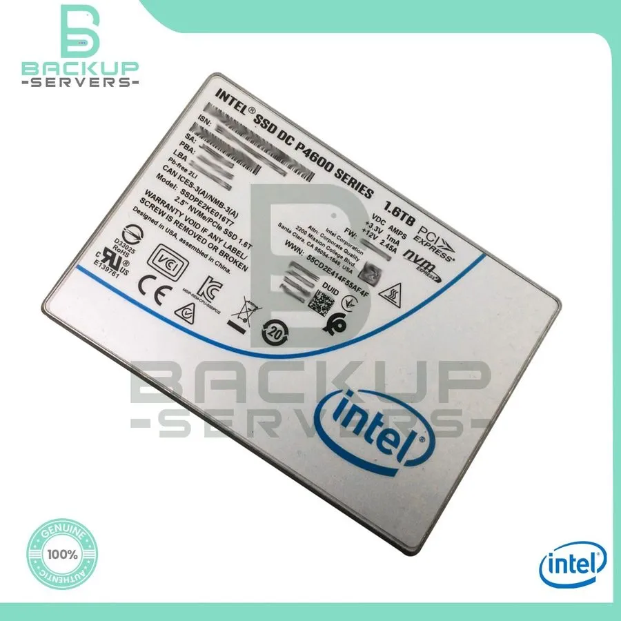 SSD-накопитель Intel SSDPE2KE016T7 DC P4600 1.6TB U.2 PCIe NVMe Enterprise Solid