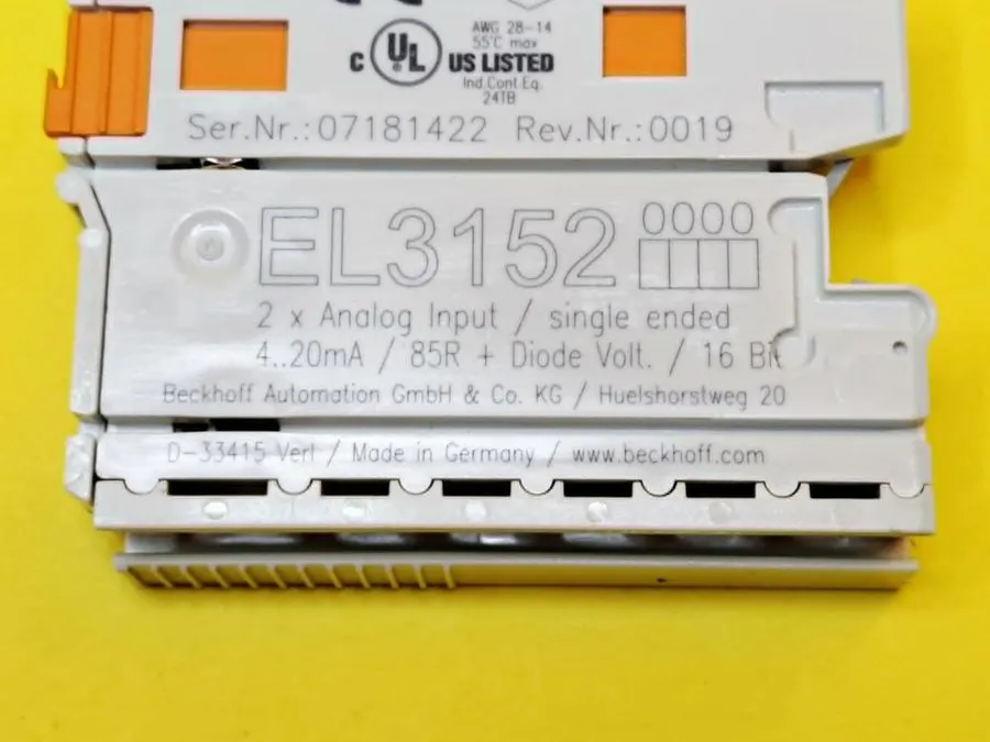 Модуль ввода-вывода BECKHOFF EL3152 EtherCAT Terminal