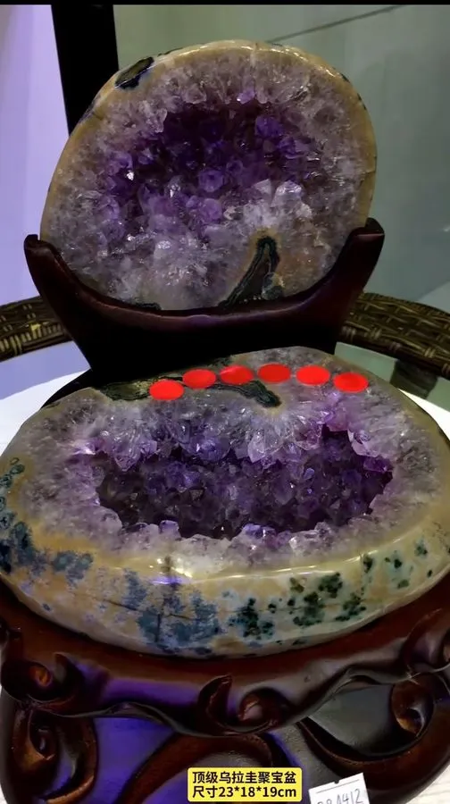 Лабораторный прибор 8.36LB Natural Amethyst Geode Quartz Crystal Cluster Cathedr