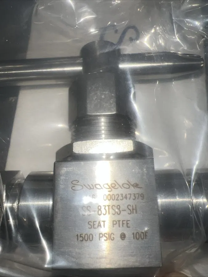 Клапан Swagelok SS 1/2" 3-Piece High-Pressure Ball Valve, SS-83TS8