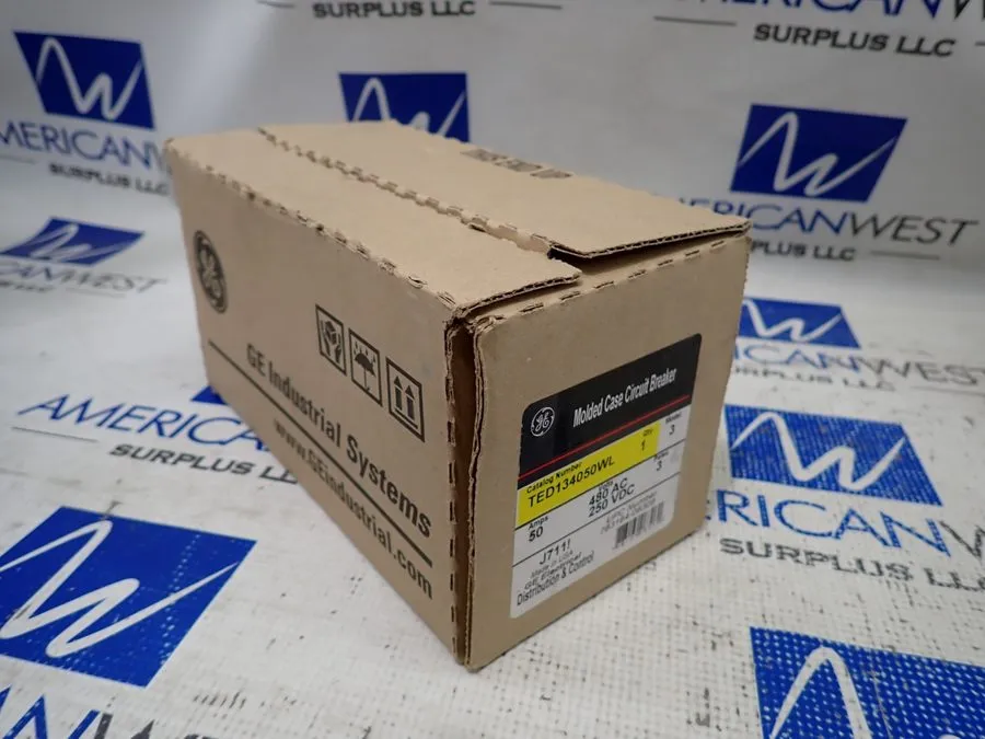 Автоматический выключатель TED134050WL GE 50 Amp 480V 3 Pole Feed Thru Circuit B