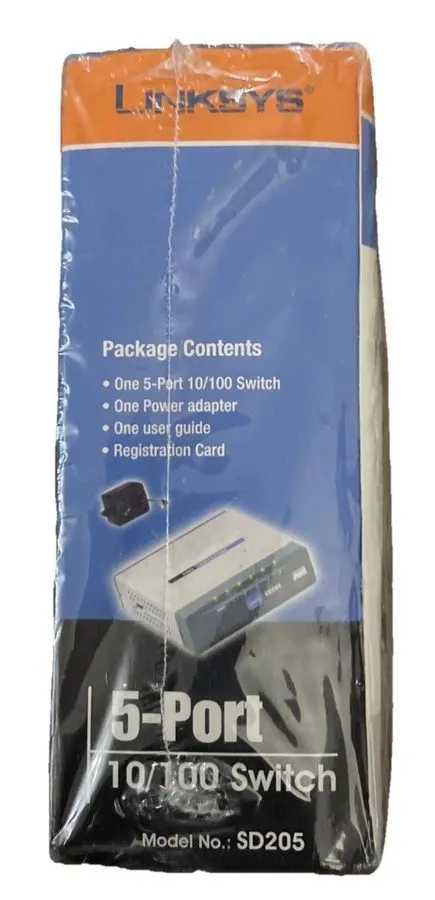Коммутатор Linksys SD205 5-Port 10/100 Desktop Ethernet Switch Cisco Systems Ver — фото лота 2