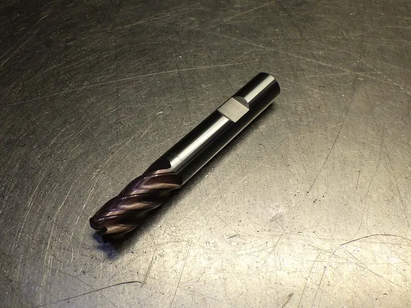 Режущий инструмент Kyocera / SGS 1/4" 6 Flute Carbide Cr Endmill 4" OAL .015 Rad