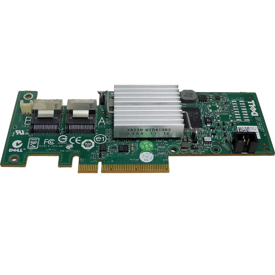 Контроллер DELL PERC H200 UCS-71 6Gb PCIe2.0 x8 512MB SAS RAID Controller 0H215J — фото лота 1