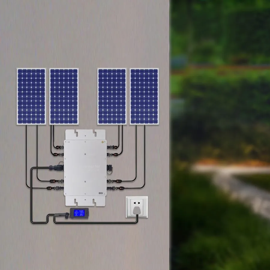 Аккумулятор Solar Micro Inverter WVC-1200W Grid Tie MPPT Pure Sine Wave DC to AC — фото лота 2