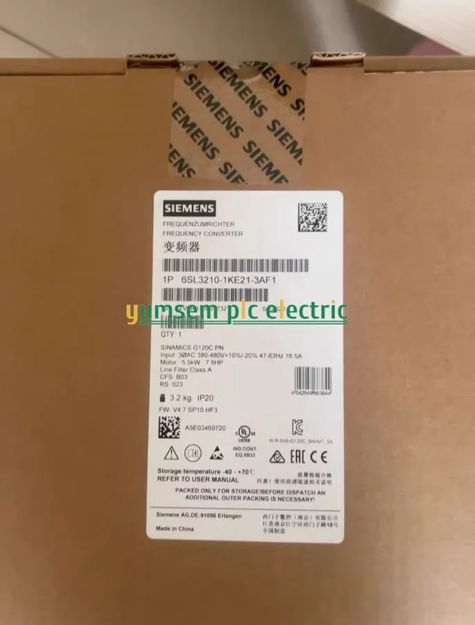 Частотный преобразователь Siemens SINAMICS G120 6SL3210-1KE21-3AF1 DHL/Fedex