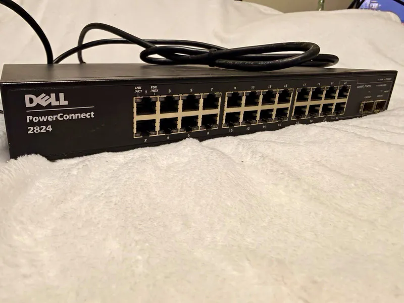 Коммутатор Dell PowerConnect 2824 Managed 24 Port 100-240Vac 60Hz