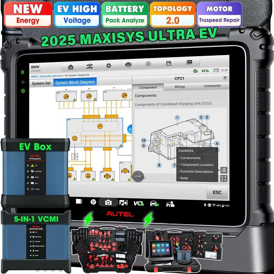 Диагностический сканер Autel MaxiSys Ultra EV Intelligent Electric Diagnostic Sc