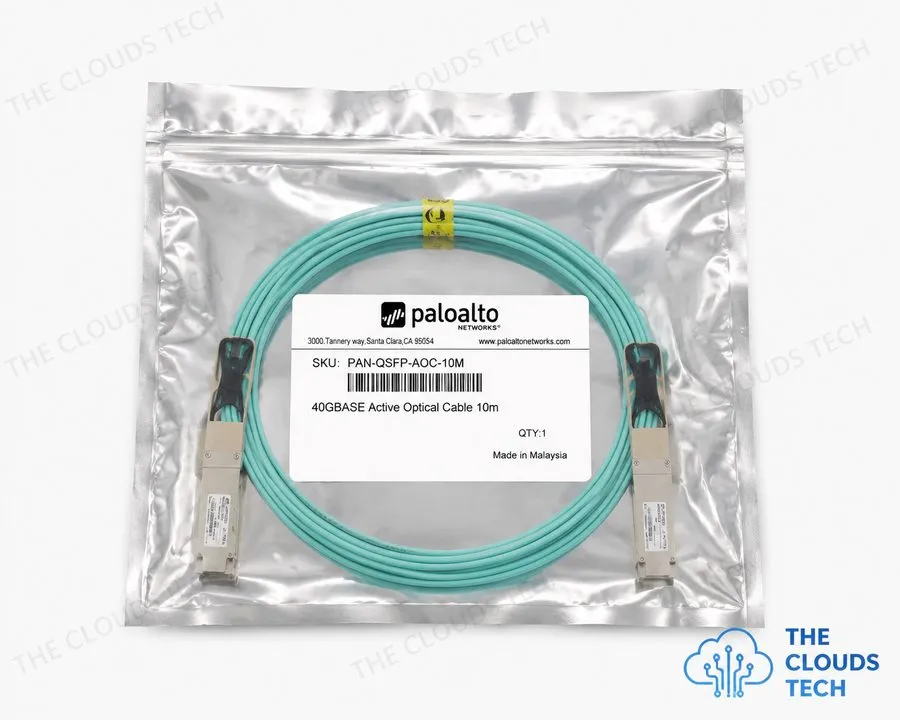 Кабель Palo Alto PAN-QSFP-AOC-10M 40Gb QSFP+ Active Optical Cable AOC 10m — фото лота 1