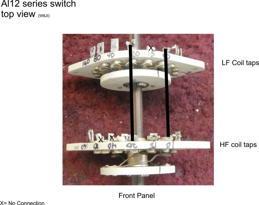 Коммутатор Band switch rear wafer requires good skill для Ameritron AL82 AL1200  — фото лота 3