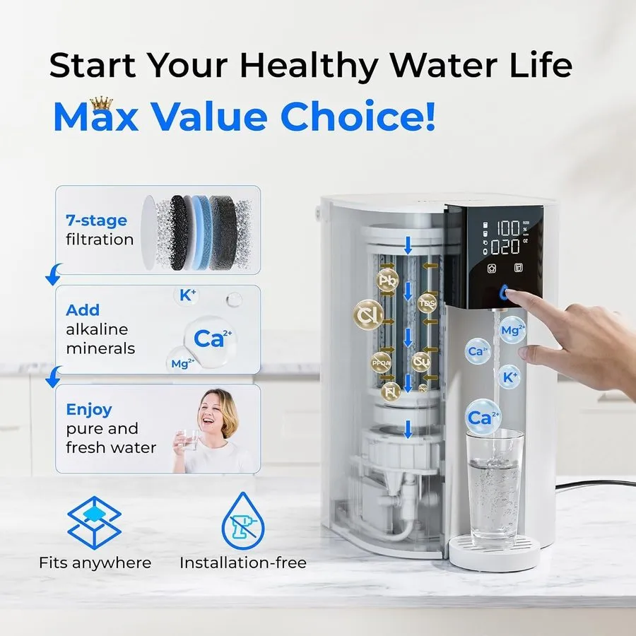 Насос [Alkaline Mineral] Waterdrop CoreRO Reverse Osmosis System, 7-Stages, WD-C — фото лота 1