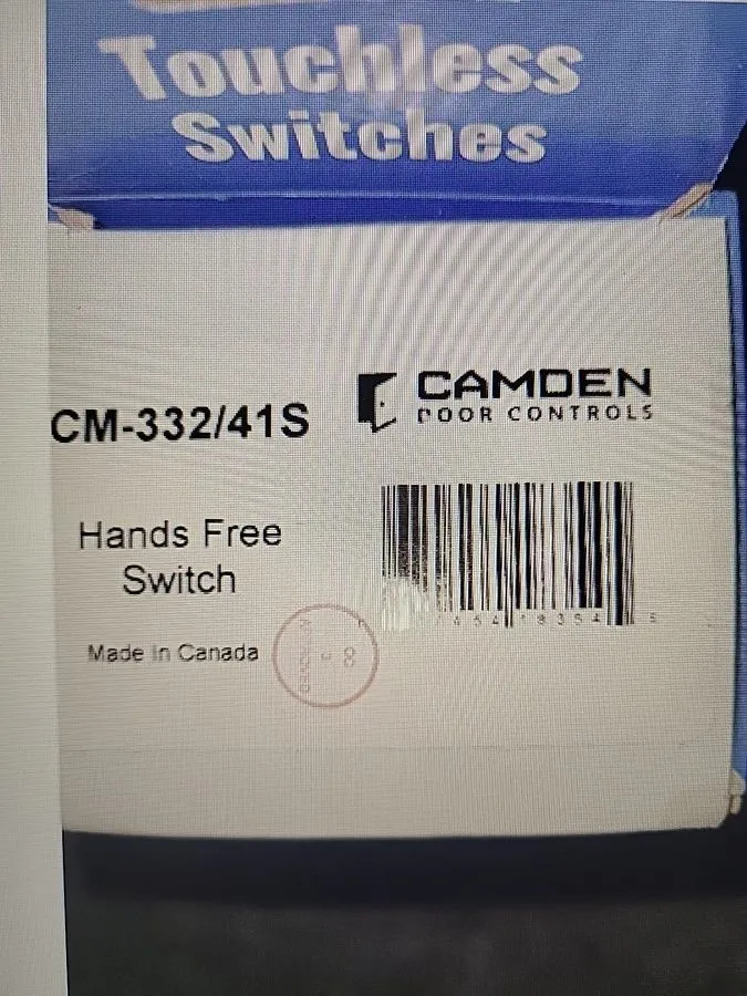 Оборудование видеонаблюдения Camden Door Controls CM-332/41-SGLR Sure Wave Touch — фото лота 1