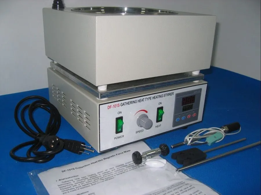 Магнитная мешалка DF-101S Digital Heat-gathering Magnetic Stirrer Mixer Thermost