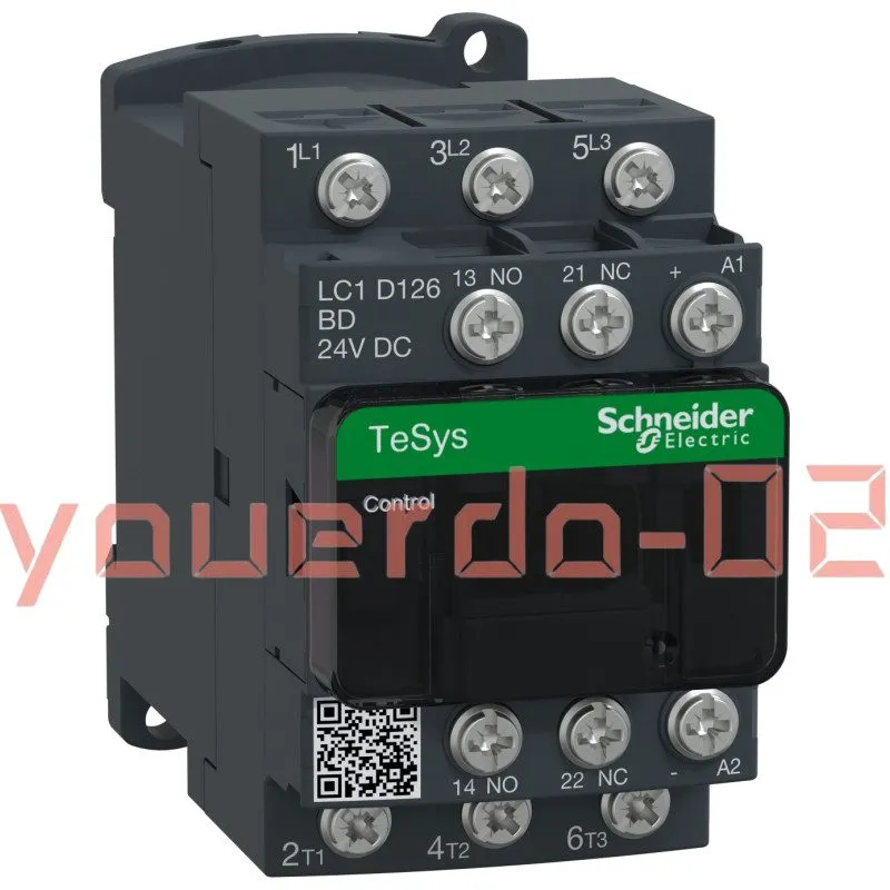 Контактор Schneider LC1D126BD TeSys Deca three-pole contactor 12A 24VDC ring ter