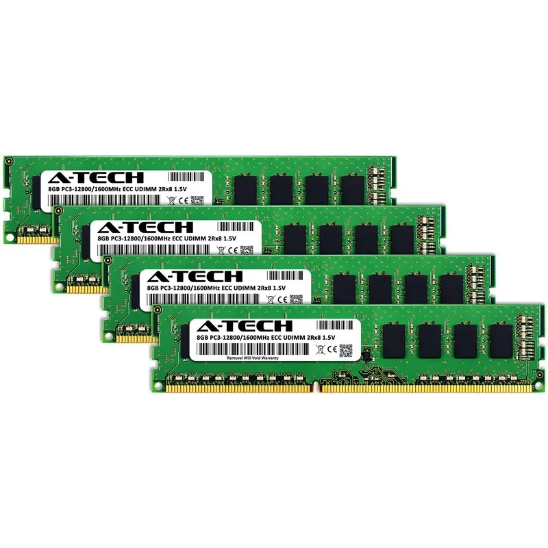 Модуль памяти 32GB 4x 8GB PC3-12800E ECC UDIMM Lenovo ThinkStation P300 Tower Me