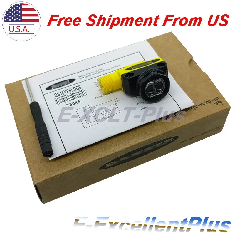 Фотоэлектрический датчик BANNER QS18VP6LDQ8 Photoelectric Sensor 10-30VDC