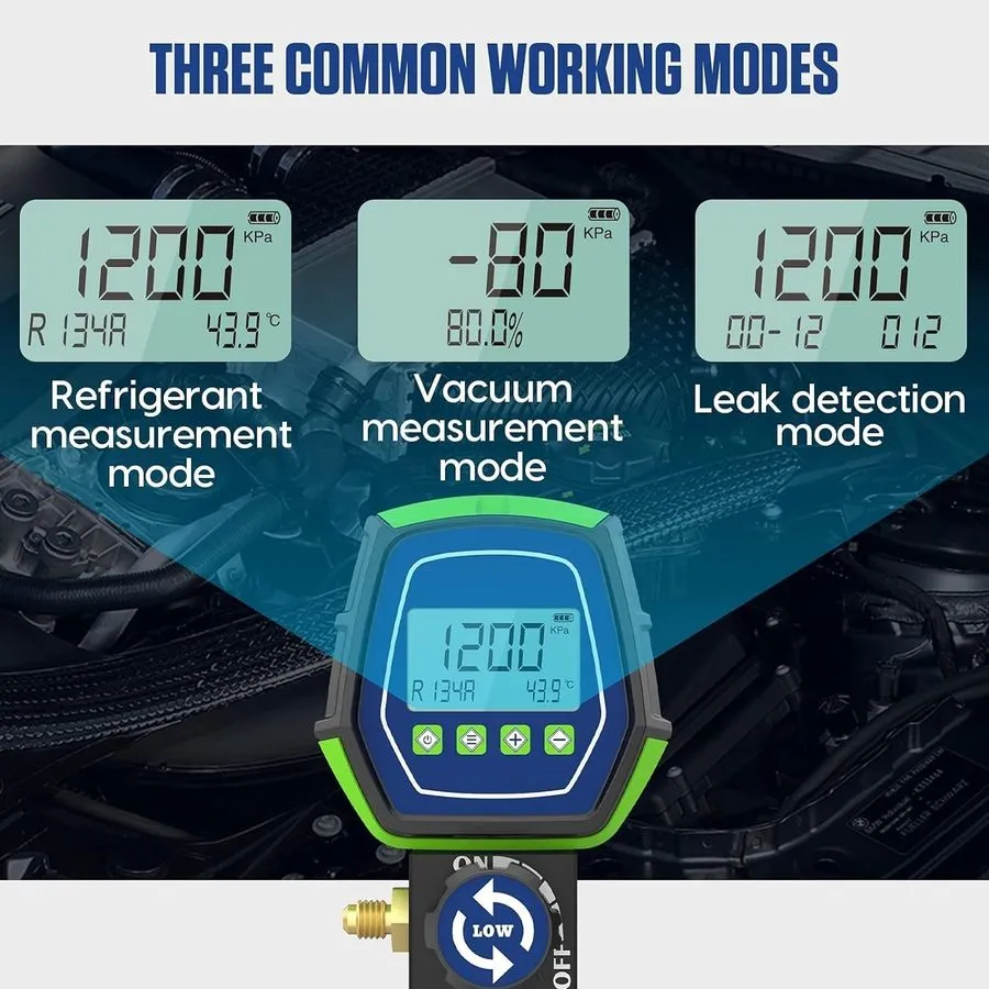 Насос 3.6CFM Mini Split HVAC Vacuum Pump & Gauge Set для Efficient R410A/R22 Ser — фото лота 2