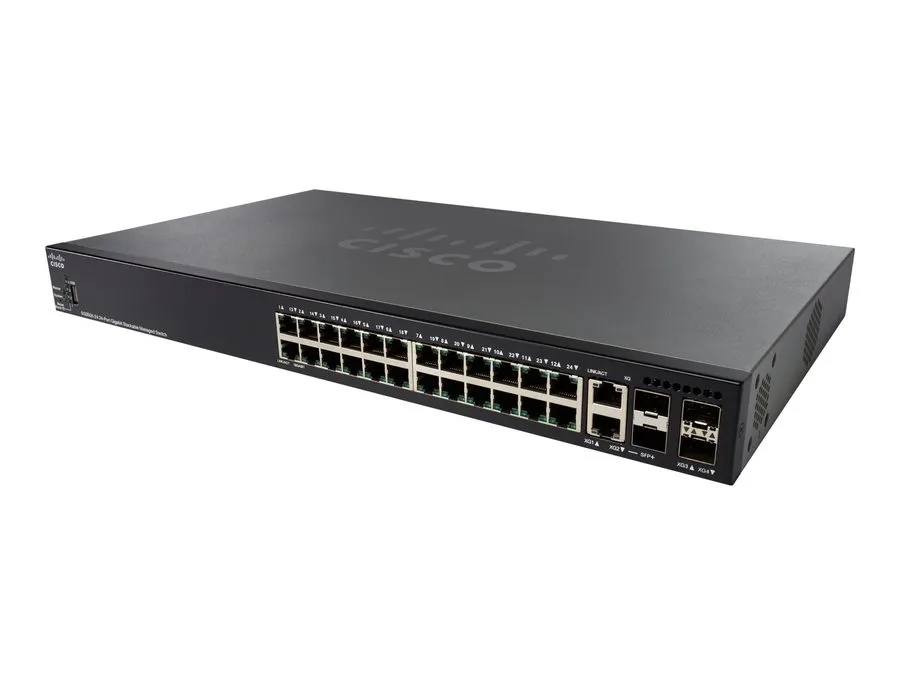 Коммутатор Cisco SG350X-24MP-K9-CN Switch