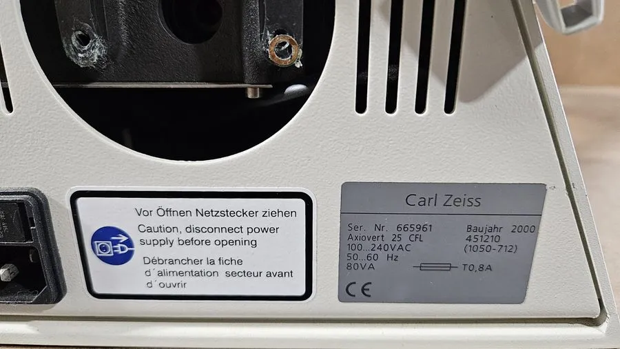 Микроскоп Zeiss Axiovert 25 Inverted Microscope, PRIOR X/Y Stage H107X25, RT sli — фото лота 2