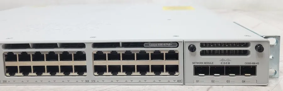 Коммутатор Cisco Catalyst C9300-48P 48-Port PoE+ Managed Network Switch — фото лота 2