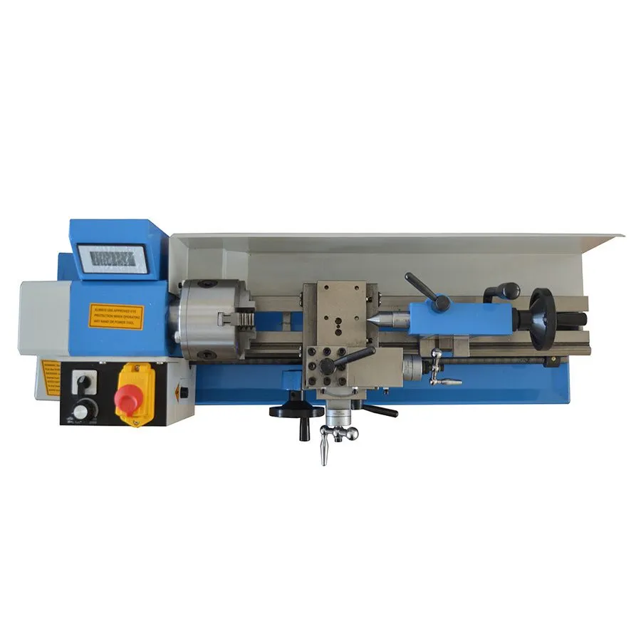 Оборудование ЧПУ CJ0618 Metric Metal Wood Lathe 7"*14" 750W DIY Woodworking Tool — фото лота 2