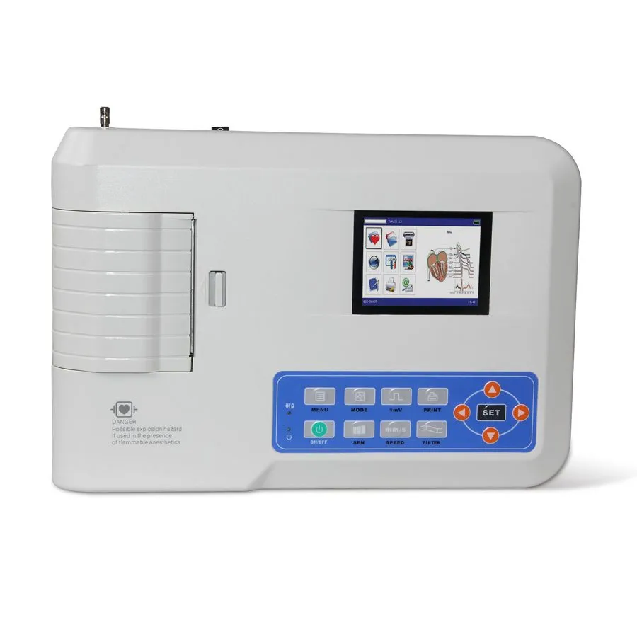 Электрокардиограф Veterinary 3 Channel 7Leads ECG/EKG Monitor Electrocardiograph — фото лота 2