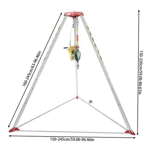 Оборудование видеонаблюдения Confined Space Tripod Kit Manual Legs Rescue Tripod — фото лота 2