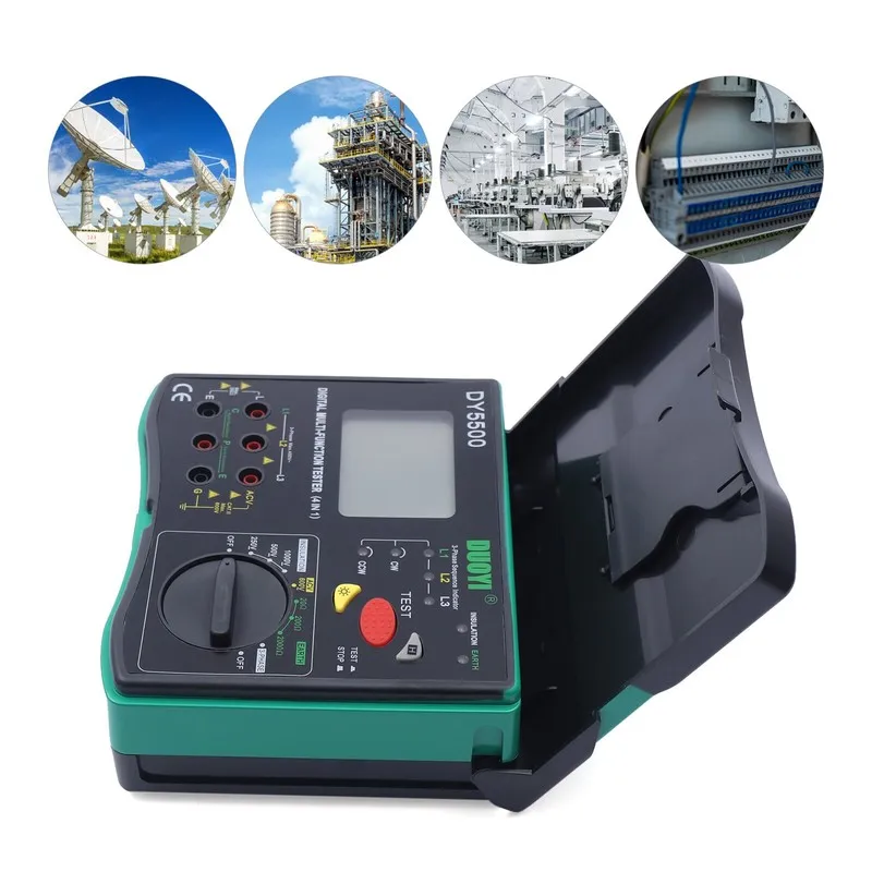 Тестер Digital Resistance Meter Ground Earth Insulation Tester 0.01 to 2000 ohm  — фото лота 1