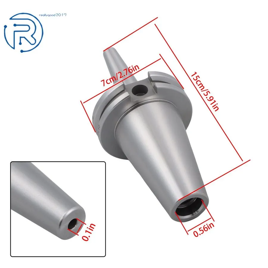 Режущий инструмент CAT40 1/8” × 3.15" Shrink Fit End Mill Tool Holder TIR 0.0002 — фото лота 1