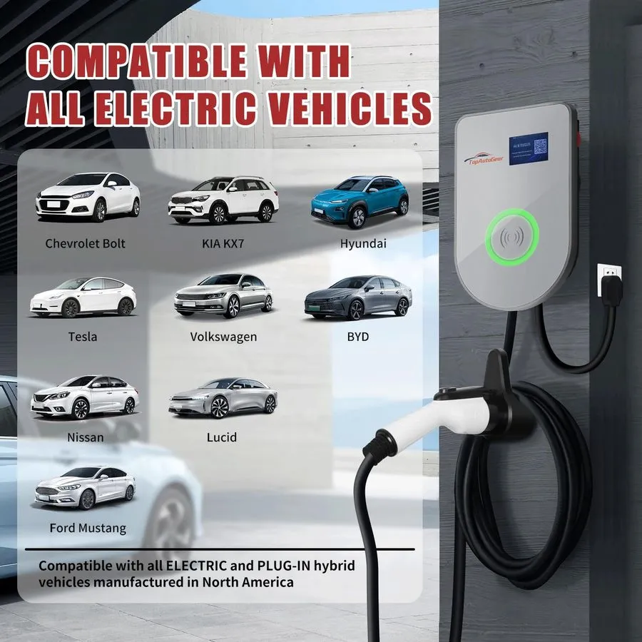 Аккумулятор 48A Level 2 Wireless EV Charging Station App 25FT NEMA14-50