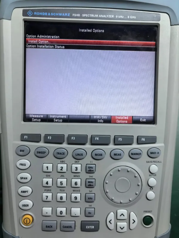Анализатор спектра Rohde & Schwarz FSH8 Spectrum Analyzer 9 kHz 8 GHz go
