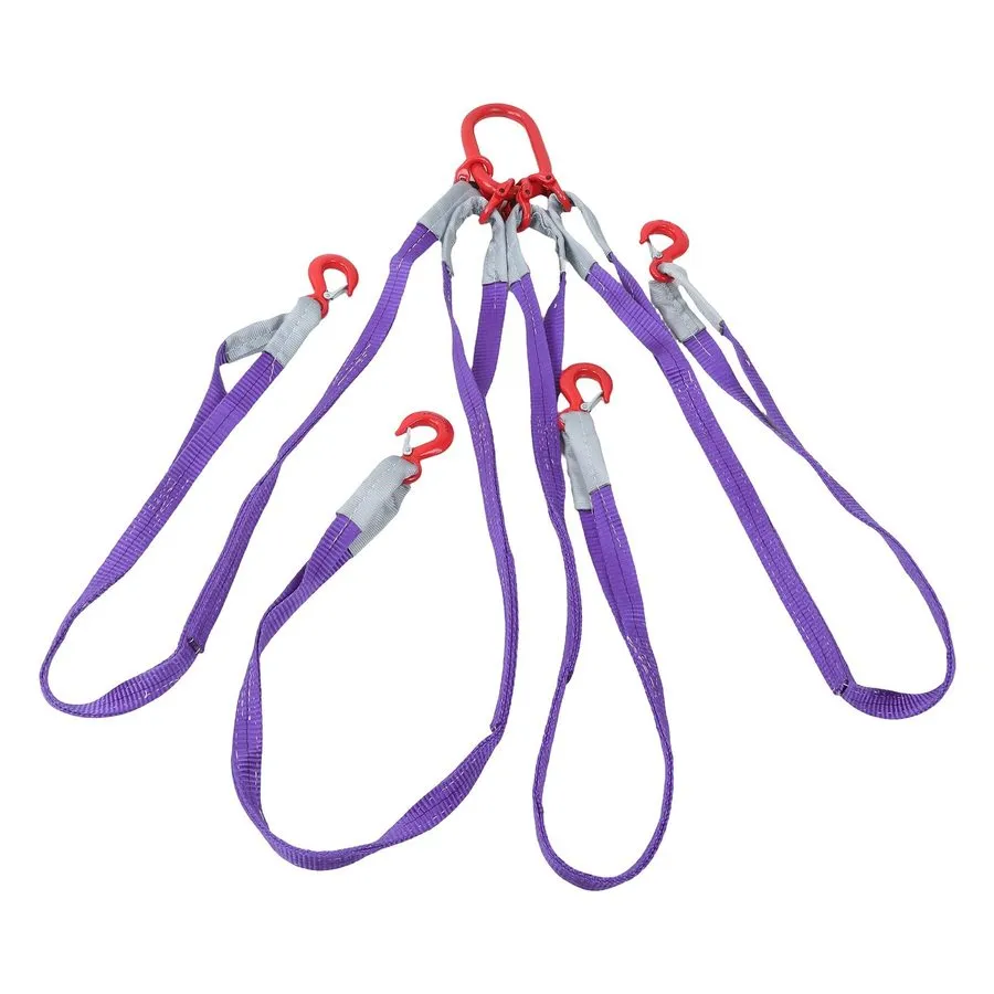 Строп 1/4in x 5ft G80 Chain Sling 6600lb with Hooks Adjustable Lifting Rigging