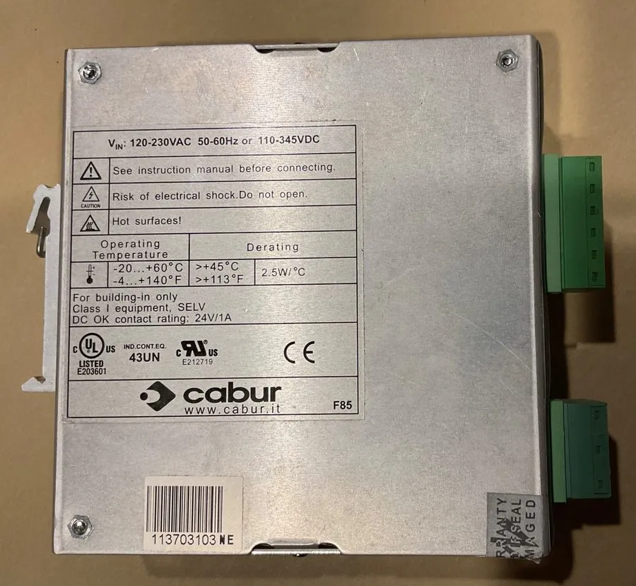 Блок питания CABUR XCSF85C Din rail mount 24v Power Supply IN:120-230 / Out: 24-