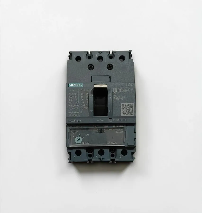 Автоматический выключатель SIEMENS 3VA1110-5EE32-0AA0 CIRCUIT BREAKER 100A 440VA