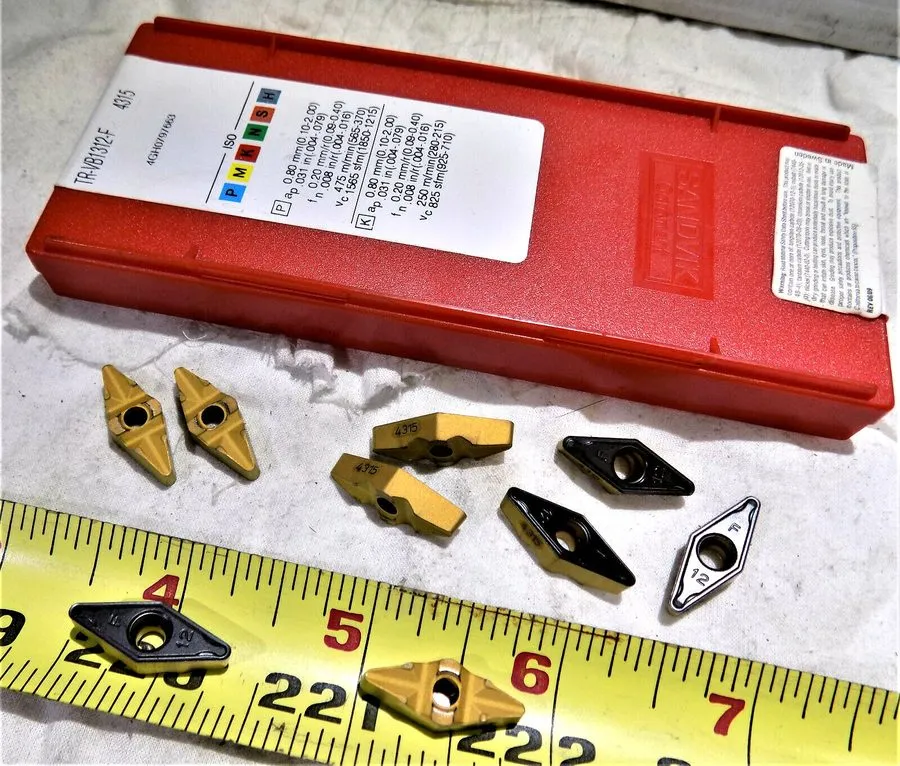 Режущий инструмент SANDVIK TR-VB1312-F Grade 4315 TiAIN Coat Carbide Indexable T — фото лота 2