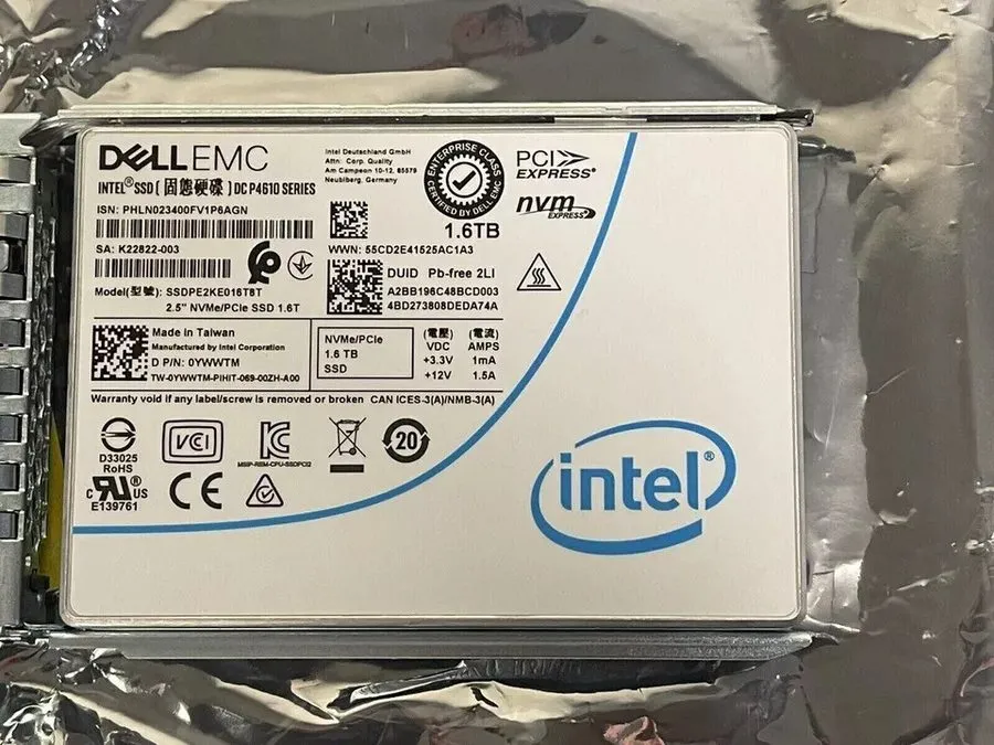 SSD-накопитель Intel DC P4610 1.6TB 2.5" NVMe U.2 SSD SSDPE2KE016T8 Enterprise S