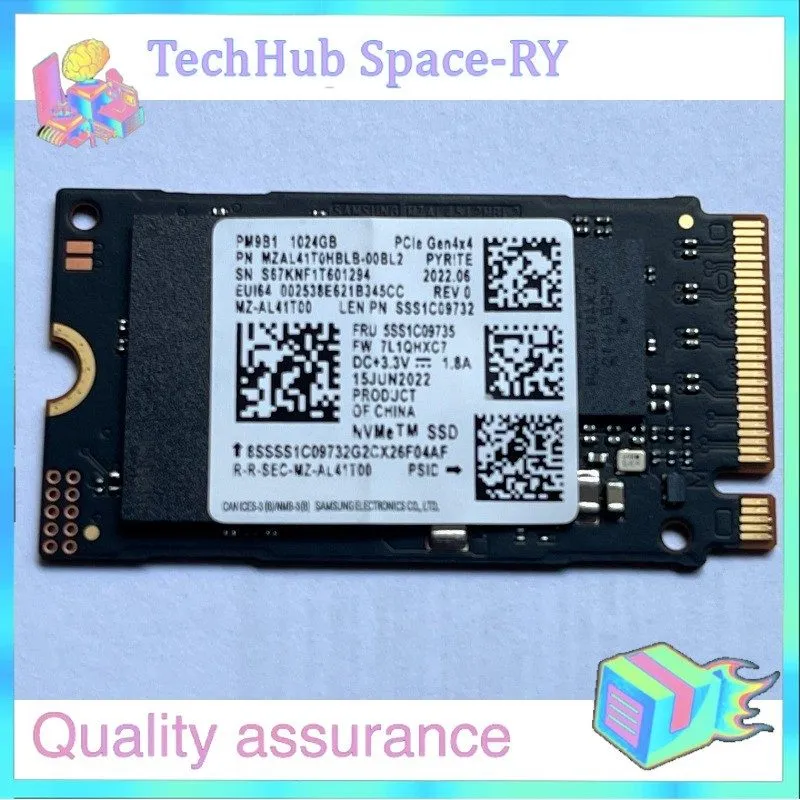 Запчасть для ноутбука Samsung PM9B1 MZ-AL41T00 1TB M.2 2242 NVMe PCIe Gen4x4 SSD
